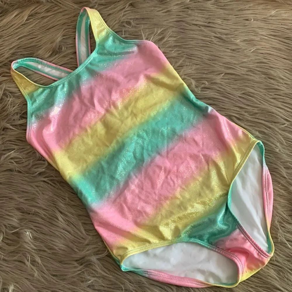 Girls Fashion Swimsuit Swimwear One-Piece L 10/12